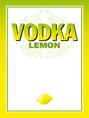 Vodka Etikett